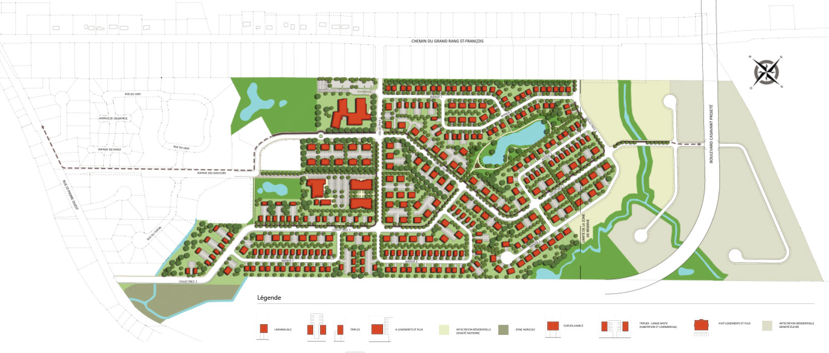 Voici un apperçu du quartier à son plein déploiement